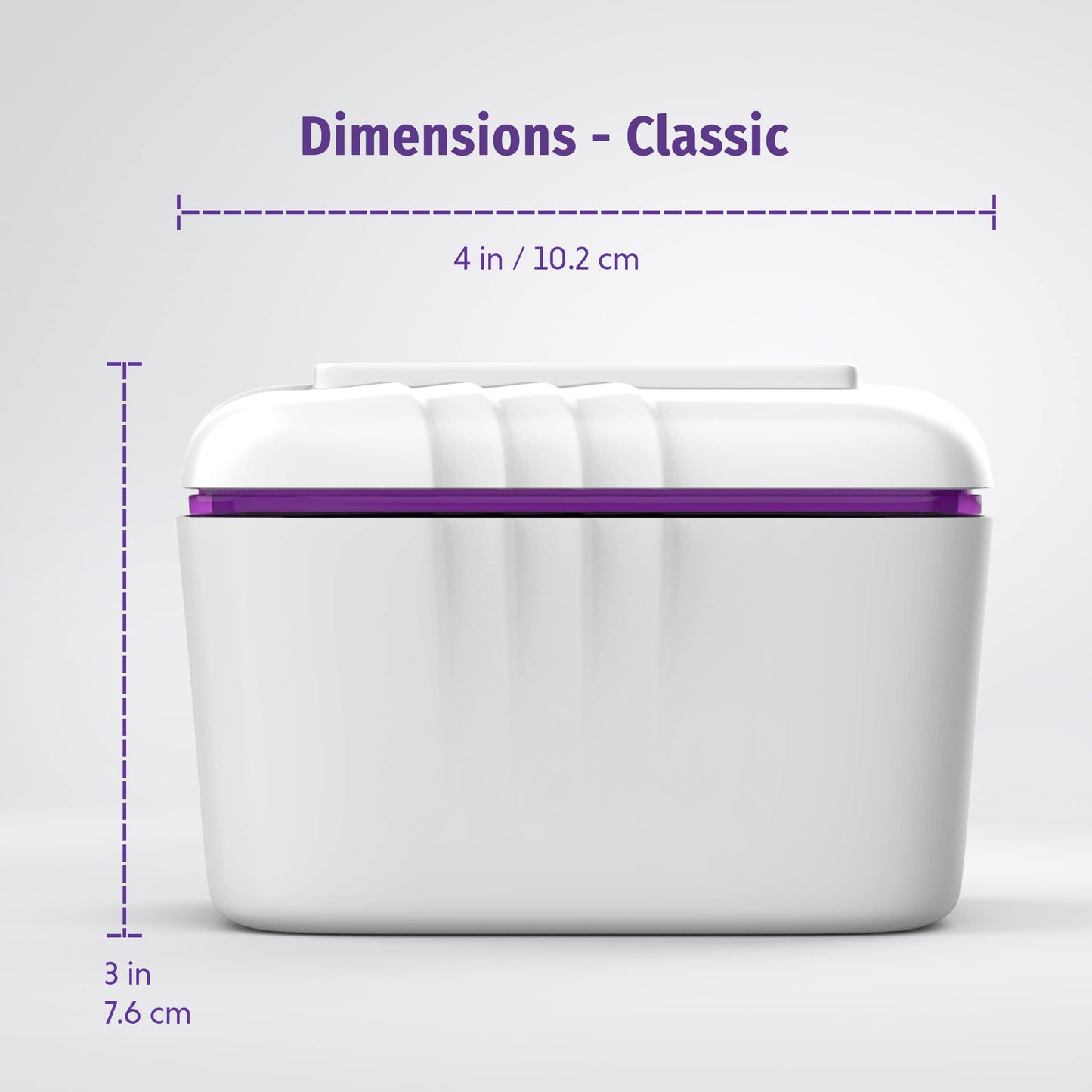 Novadent Dentures Cleaner Soaking Bath – Classic | Cleaning Container for Dental Appliances