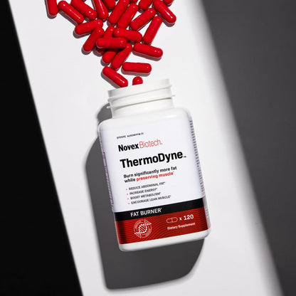 Novex Biotech ThermoDyne – Thermogenic Fat Burner for Men | 120 Count