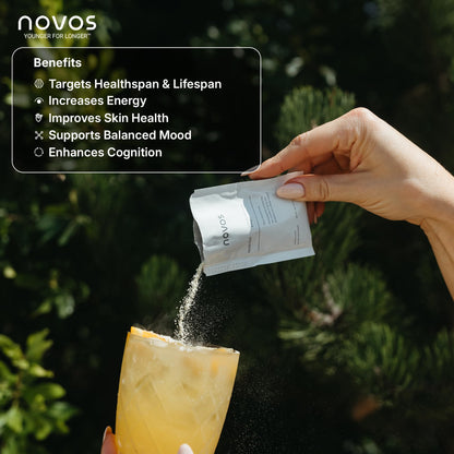 NOVOS Core Longevity Mix – Anti-Aging Drink Powder, 30 Servings