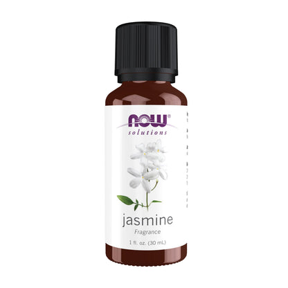 NOW Essential Oils Jasmine Fragrance - Steam Distilled, 100% Pure, Vegan, 1-Ounce