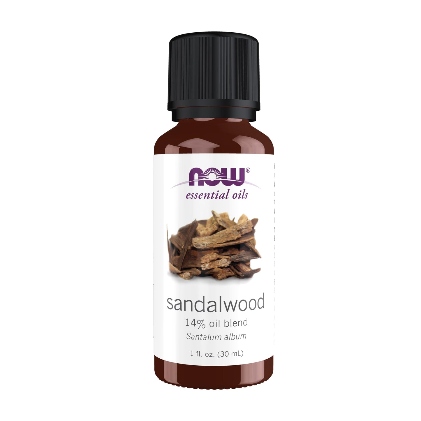 NOW Essential Oils Sandalwood Oil 14% in Jojoba – Grounding Aromatherapy, 1 oz