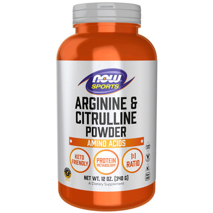 NOW Foods Arginine & Citrulline Powder 1:1 Ratio - 12 oz