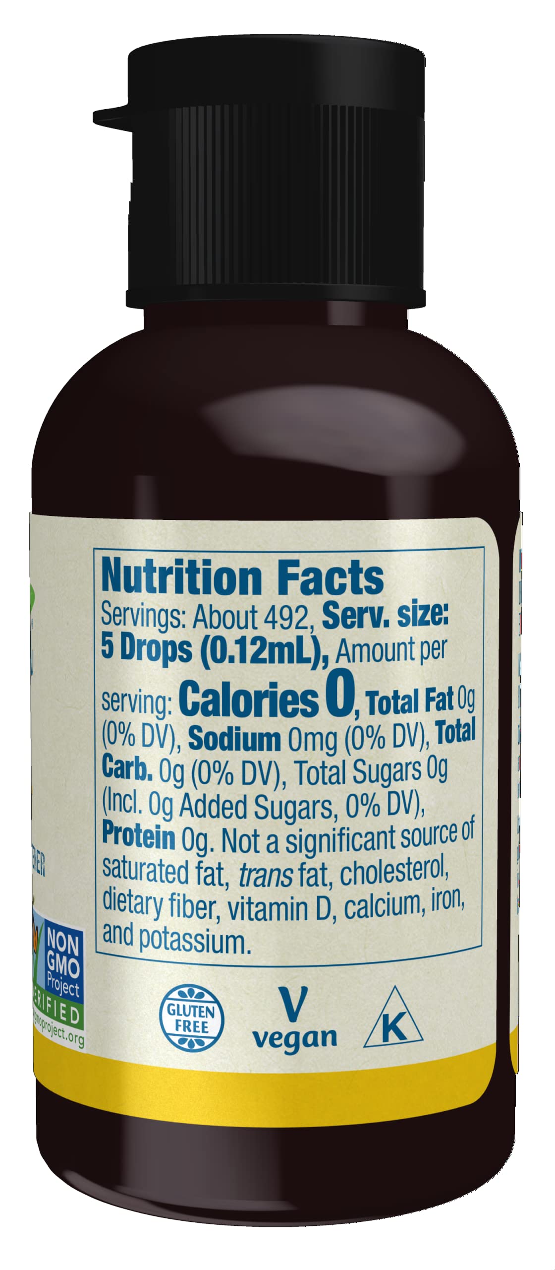 NOW Foods Better Stevia Lemon Twist – Zero-Calorie Liquid Sweetener, 2 oz