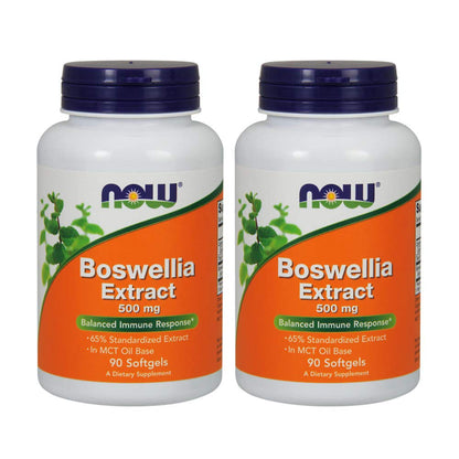 Now Foods Boswellia Extract 500 mg Softgels – 2 x 90 Count