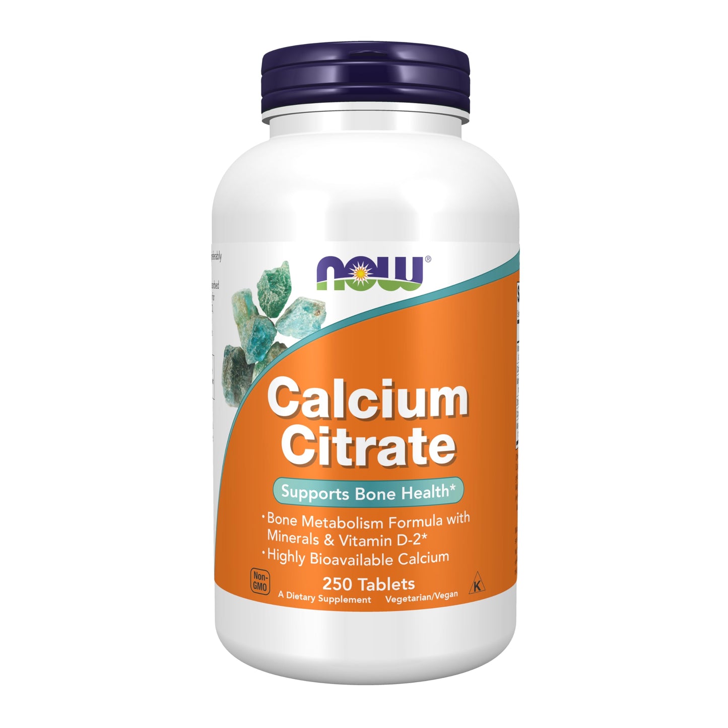 NOW Foods Calcium Citrate with Vitamin D – 250 Tablets for Bone Health