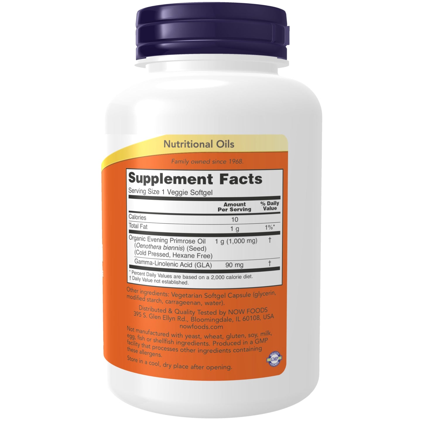 NOW Foods Evening Primrose Oil 1000 mg – Cold Pressed, Hexane Free, Vegan, 90 Veg Softgels