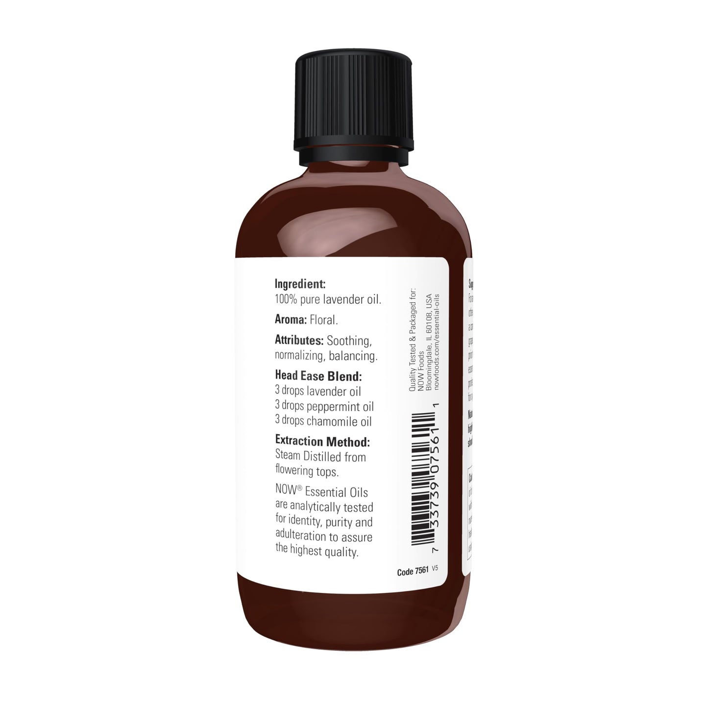 NOW Foods Lavender Essential Oil 4 oz - Pure, Steam Distilled, Vegan