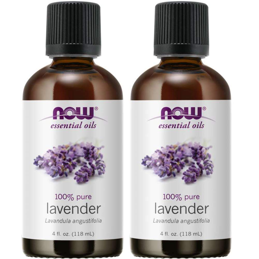 NOW Foods Lavender Oil 4 Fl Oz (2 Pack) | Pure Essential Oil for Aromatherapy