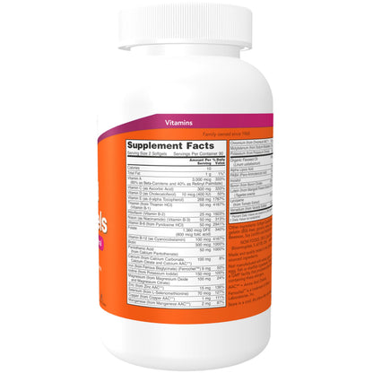 NOW Foods Liquid Multi Gels with Lutein, Lycopene & Flax Seed Oil – 180 Softgels