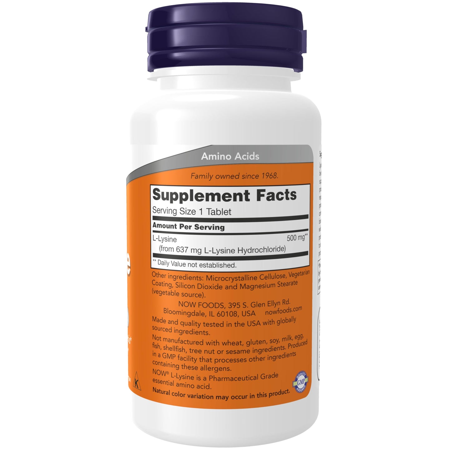NOW Foods L-Lysine 500 mg | Immune & Collagen Support