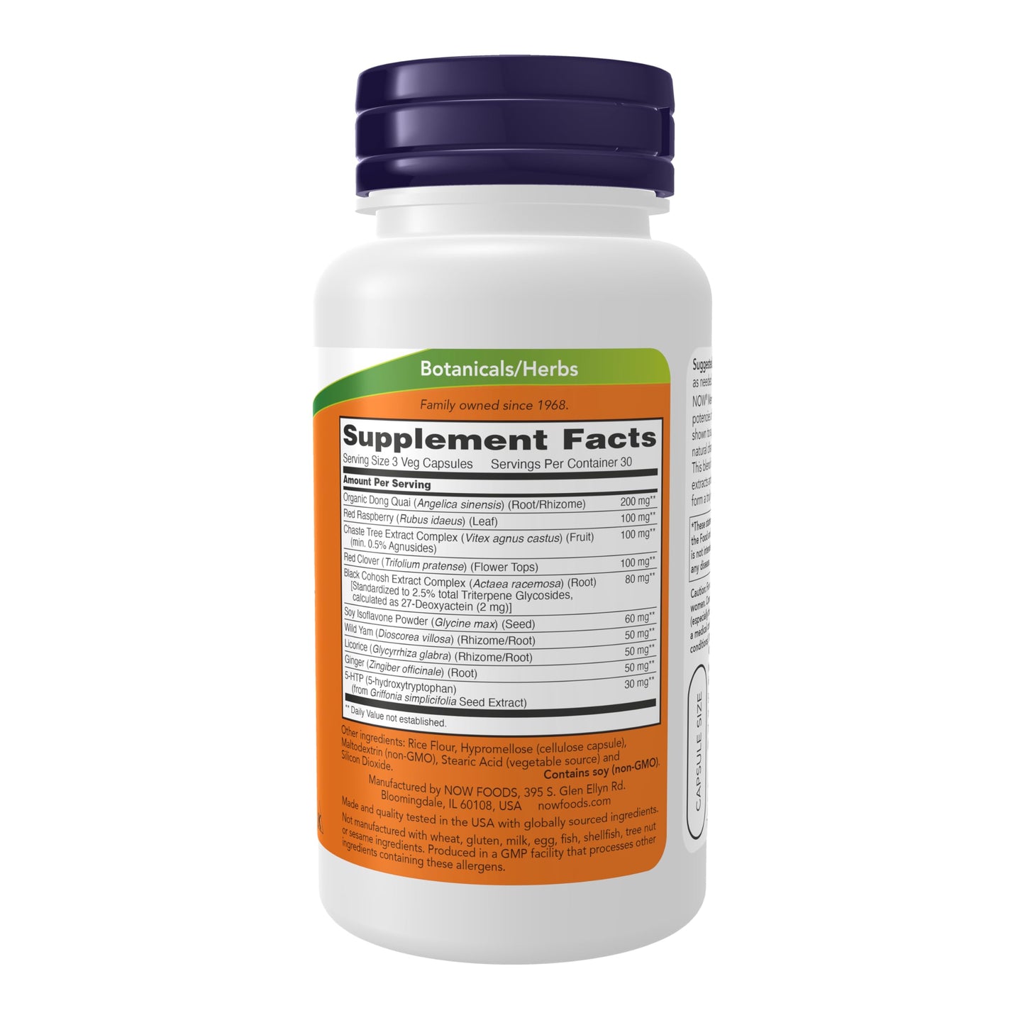 NOW Foods Menopause Support - Soothing Herbal Blend & Standardized Extracts, 90 Veg Capsules