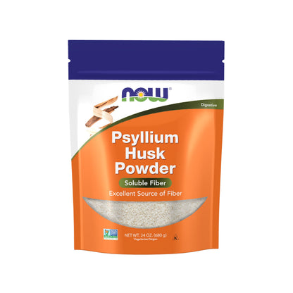 NOW Foods Psyllium Husk Powder – Non-GMO, Soluble Fiber, 24 oz