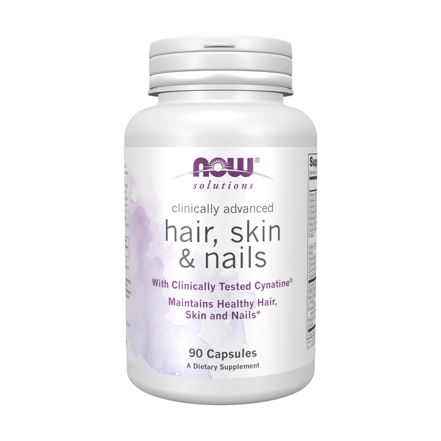 NOW Foods Solutions Hair, Skin & Nails with Cynatine HNS – 90 Veg Capsules