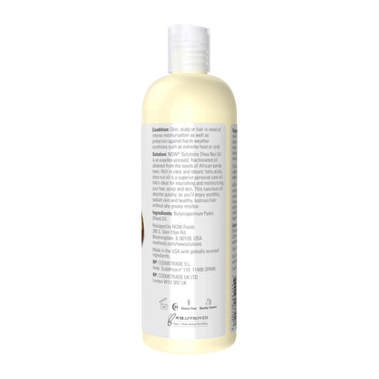 NOW Foods Solutions Shea Nut Oil – Multi-Purpose Moisturizing Oil for Skin, Hair & Scalp (16 oz)