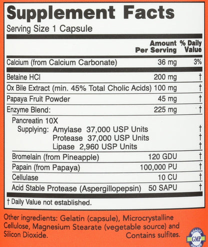 NOW Foods Super Enzymes - 90 Capsules | Digestive Enzyme Supplement