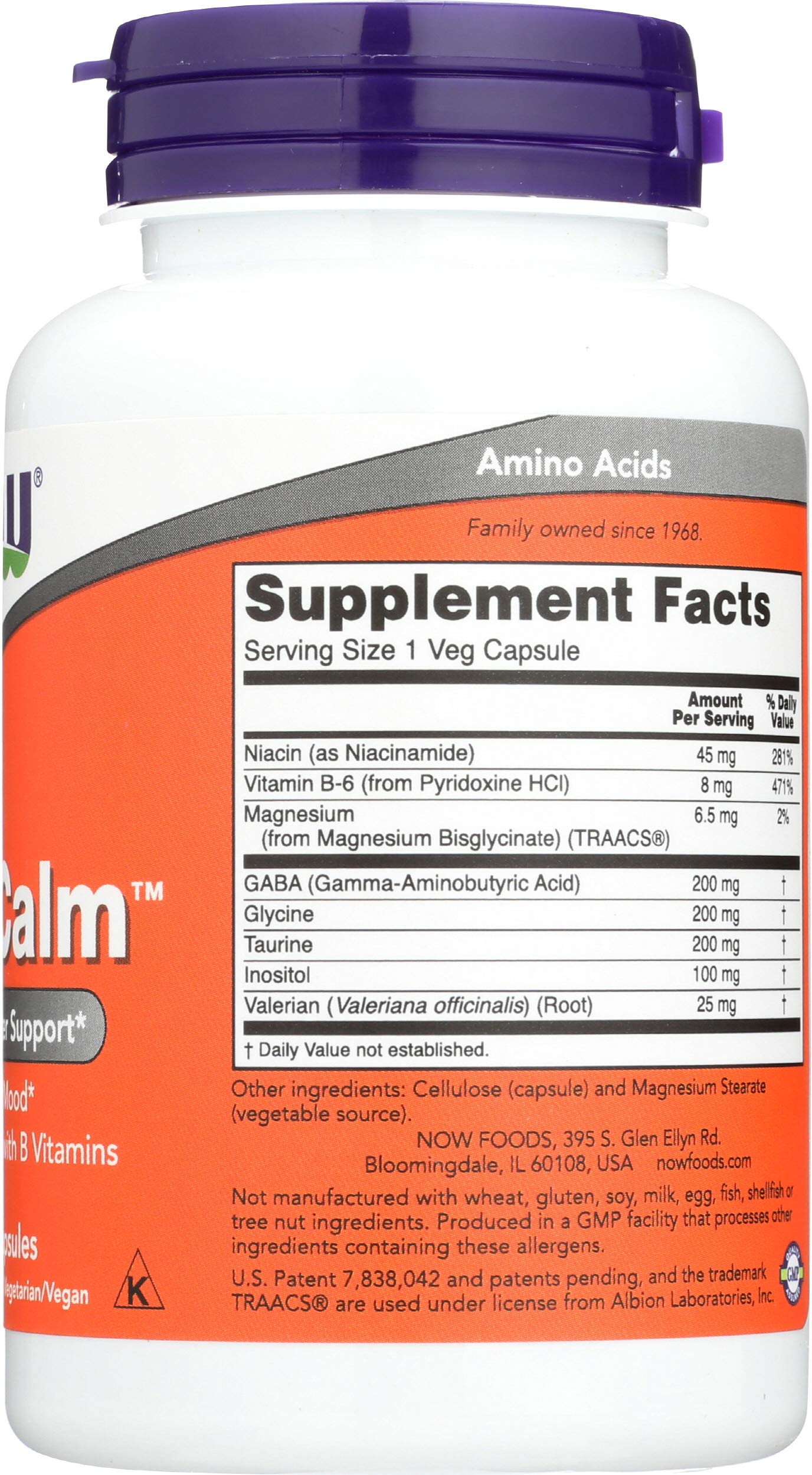 Now Foods True Calm Amino Relaxer 90 Caps Two-Pack | GABA & Relaxation Support