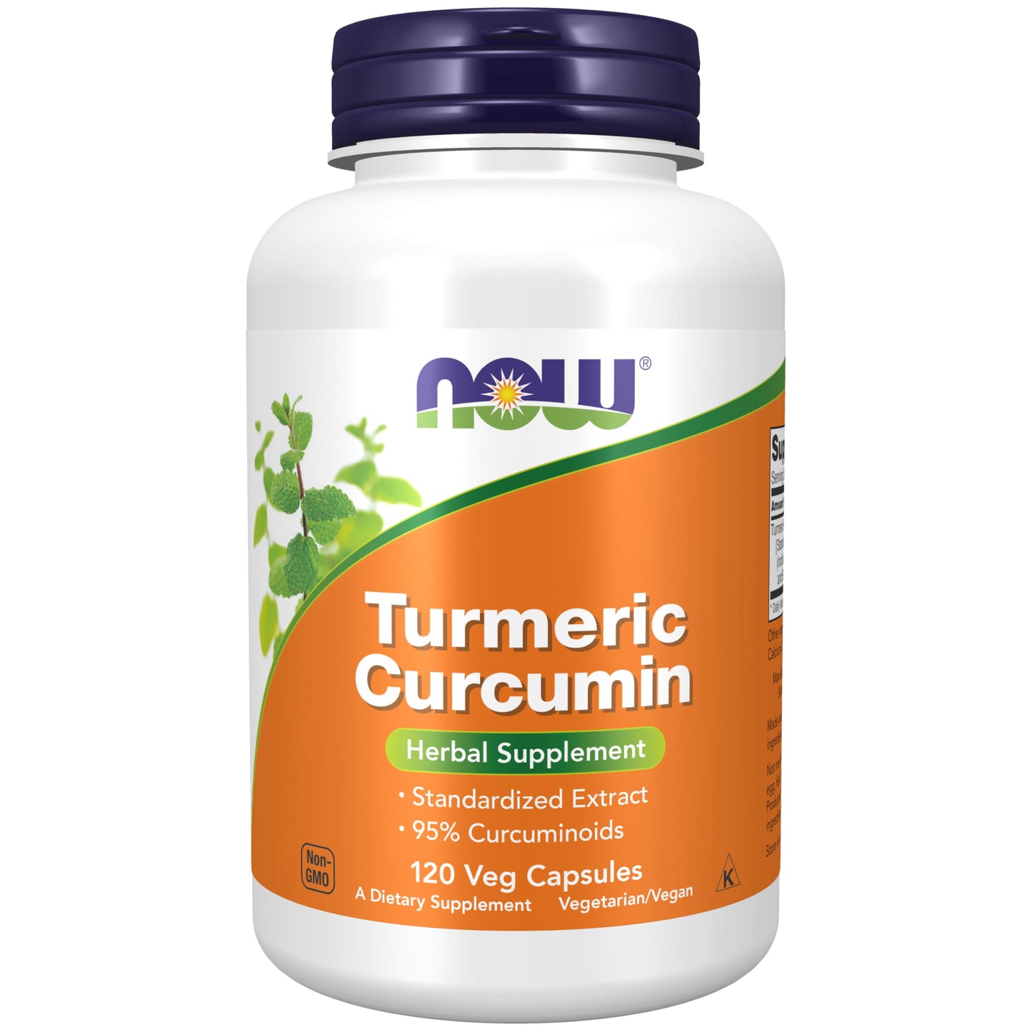 NOW Foods Turmeric Curcumin 120 Veg Capsules – Herbal Supplement