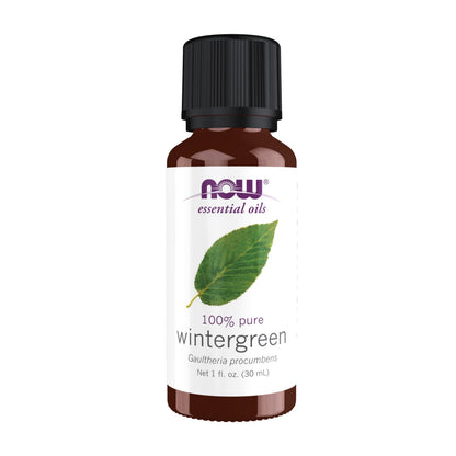 NOW Foods Wintergreen Oil 1 oz - 100% Pure, Steam Distilled, Vegan