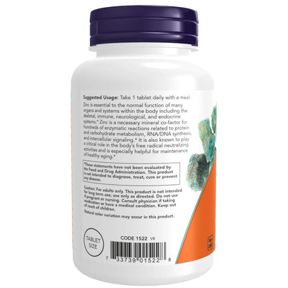 Now Foods Zinc 50 mg (2 Pack) – 250 Count | Vegan, Non-GMO