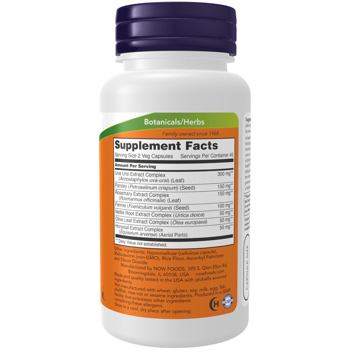 NOW Kidney Cleanse with Uva Ursi, Parsley Seed, Fennel & Horsetail - 90 Veg Capsules | NOW Foods