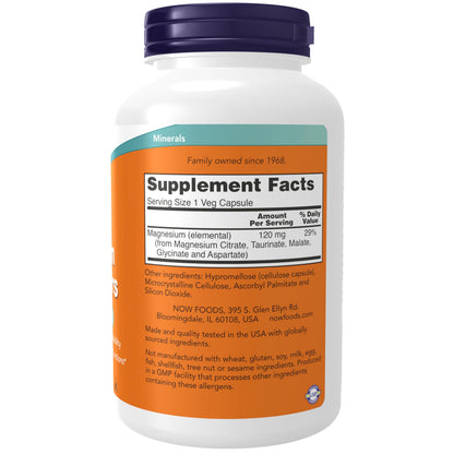 NOW Foods Magnesium Transporters - 5 Forms, 180 Veg Capsules