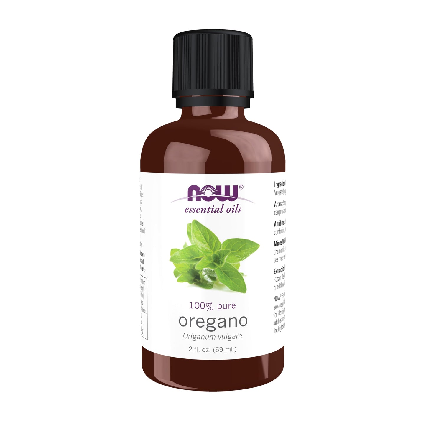 NOW Essential Oils Oregano Oil – 2 oz, Steam-Distilled, 100% Pure, Vegan