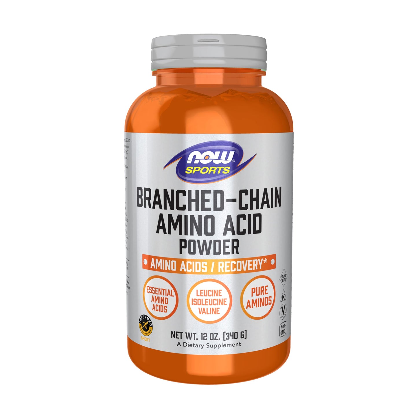 NOW Foods BCAA Powder with Leucine, Isoleucine & Valine – 12 oz