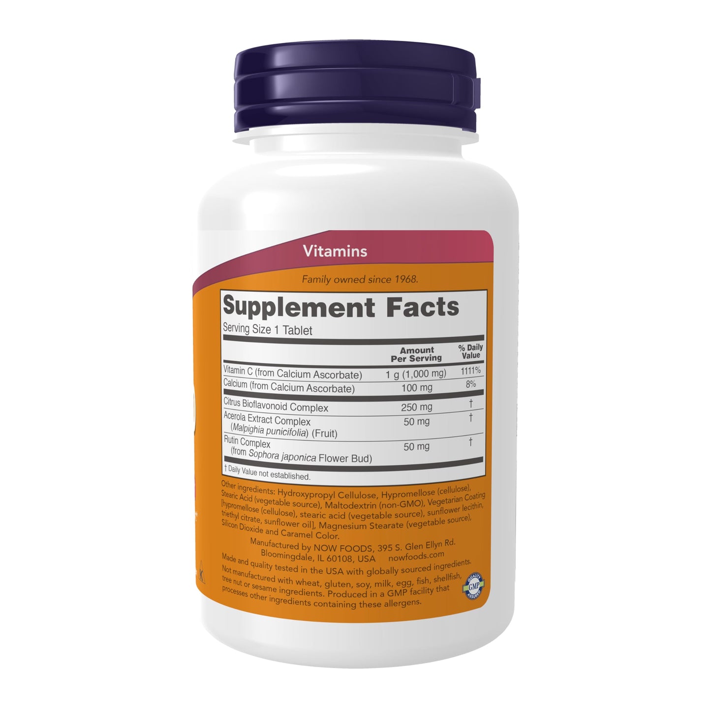 NOW Vitamin C-1000 Complex with Bioflavonoids – 90 Buffered Tablets