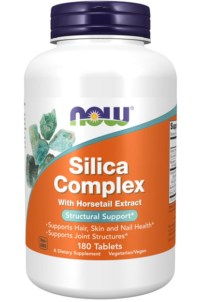NOW Foods Silica Complex Vegetarian 500 mg - 180 Tablets