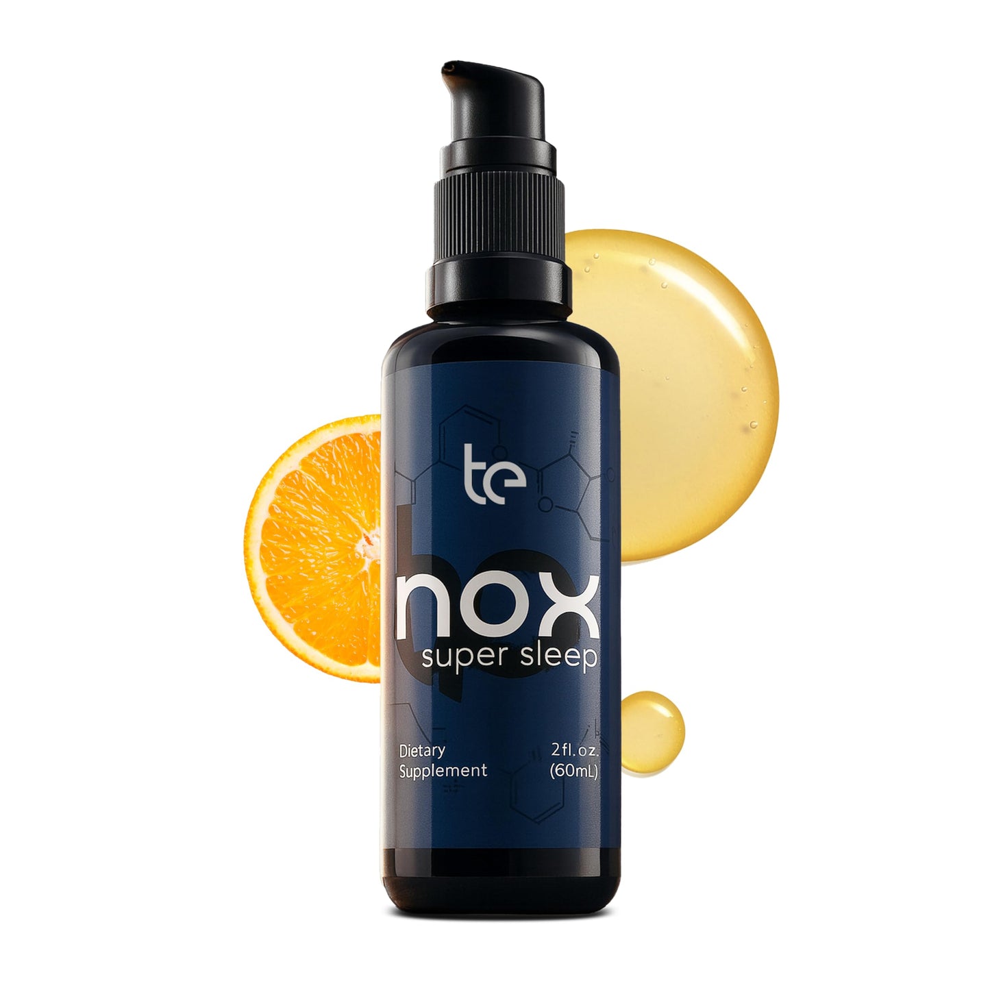 te USA Nox Super Sleep | Synergistic Sleep Aid for Calming Restlessness, Supporting Melatonin Synthesis, and Regulating Natural Circadian Rhythm Sleep-Wake Cycle | Melatonin Gaba L-Theanine Supplement