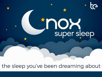te USA Nox Super Sleep | Synergistic Sleep Aid for Calming Restlessness, Supporting Melatonin Synthesis, and Regulating Natural Circadian Rhythm Sleep-Wake Cycle | Melatonin Gaba L-Theanine Supplement