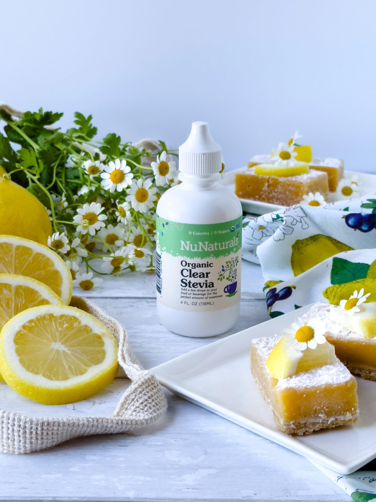 NuNaturals Clear Extract Stevia – Plant-Based Sweetener, 4 oz x 2
