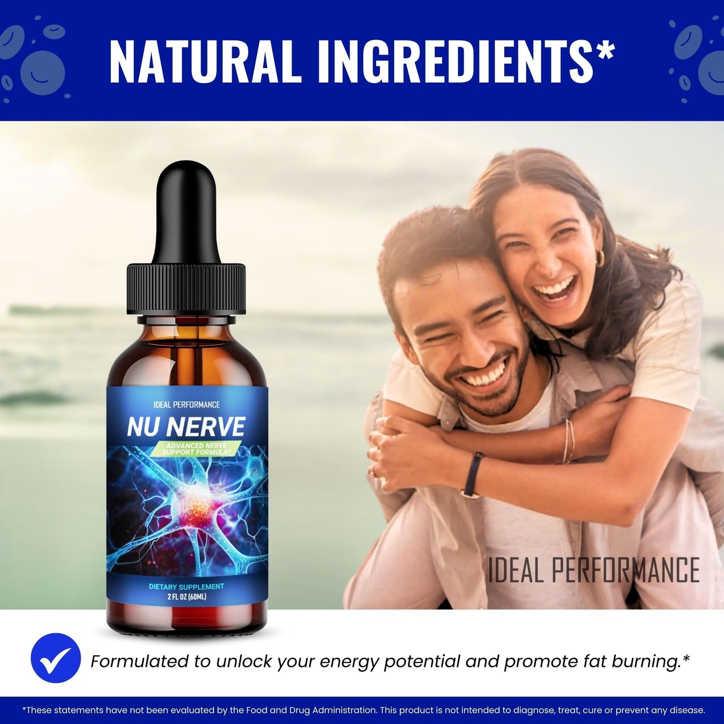 Nu Nerve Drops - Nerve Health Support | NuNerve Liquid Drops 2 Pack