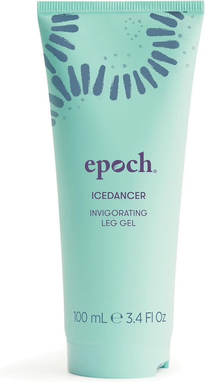 Nu Skin Epoch Ice Dancer Invigorating Leg Gel | Alcohol-Free, Wild Mint & Menthol