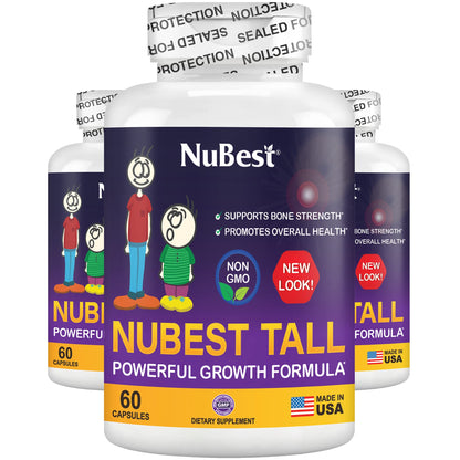 NuBest Tall | Bone Strength, Immune Support & Growth for Ages 5+ — Pack 3 (3 Months)