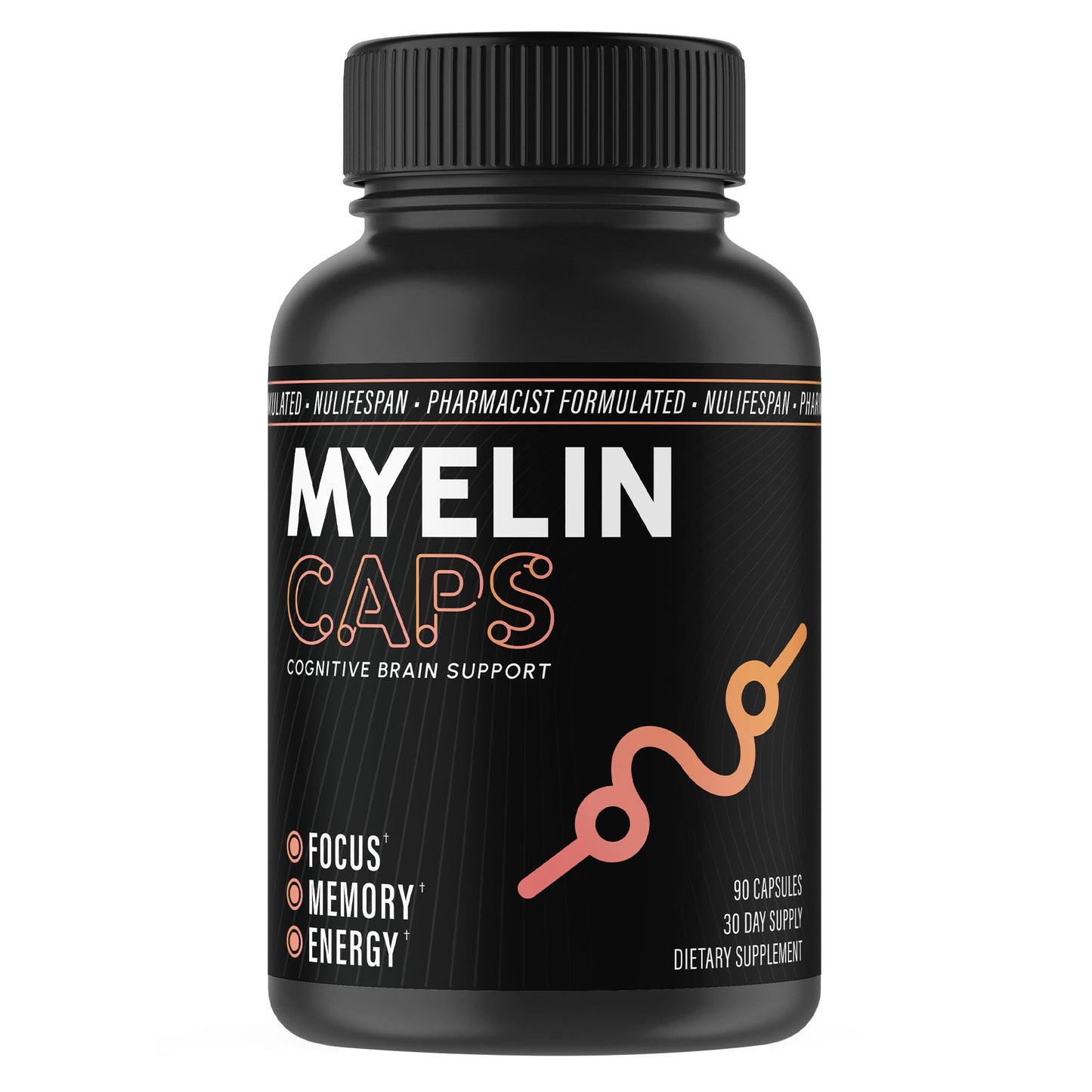 Nulifespan Myelin Caps | Brain Health & Focus Supplement (90 Capsules)