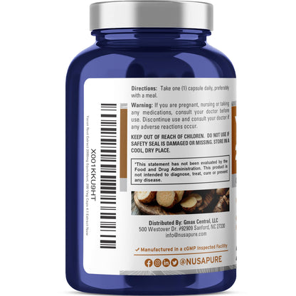 NusaPure Yacon Root Extract 2000mg – 200 Vegan Capsules (4:1 Extract) Non-GMO, Pack of 2