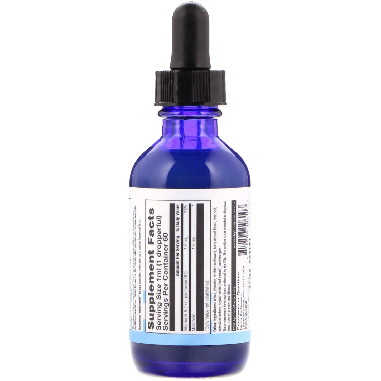 Nutra Biogenesis Liposomal Melatonin – Liquid Sleep Support, 2 oz