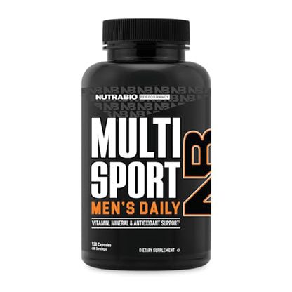 NutraBio Multisport for Men – Men's Multivitamin with 33 Vitamins & Minerals
