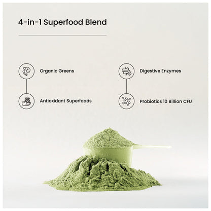 NutraChamps Super Greens Powder Premium Superfood | 20+ Organic Greens & Probiotic Blends | Watermelon