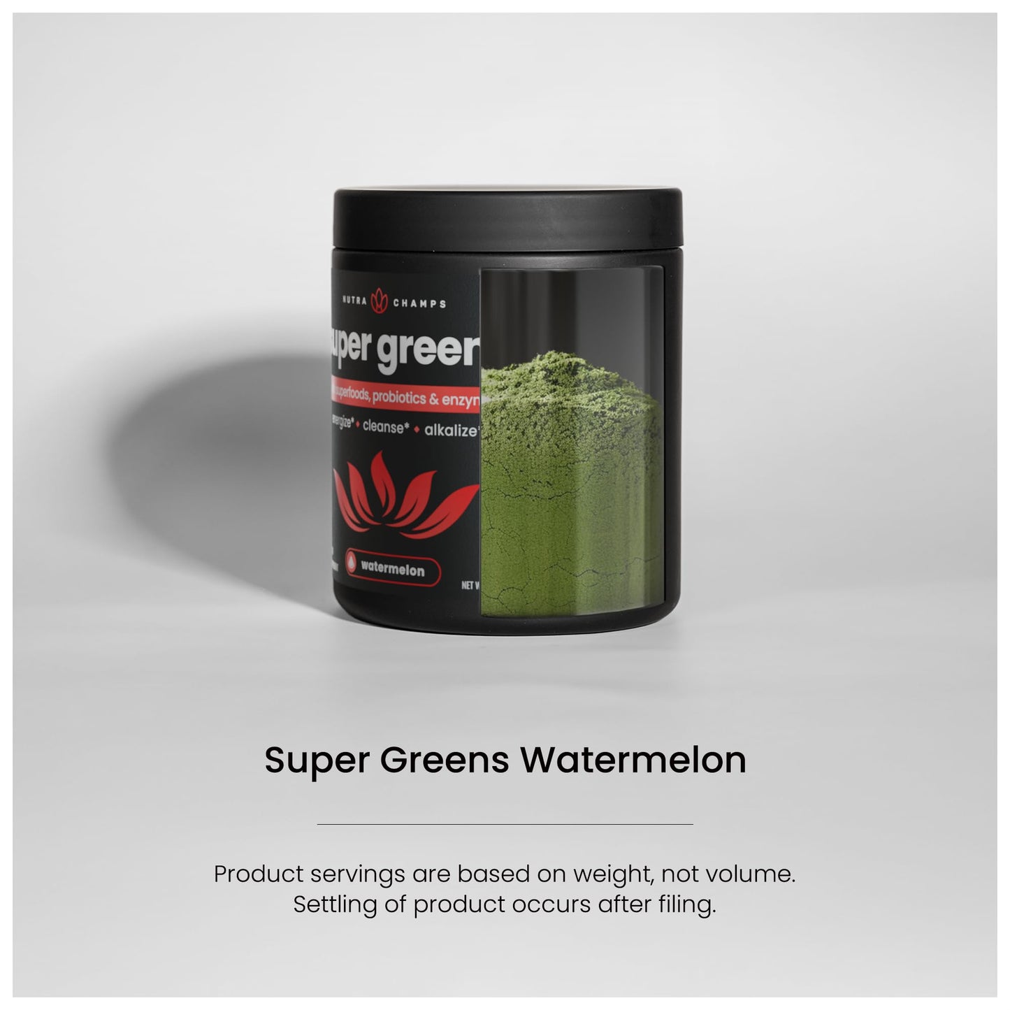 NutraChamps Super Greens Powder Premium Superfood | 20+ Organic Greens & Probiotic Blends | Watermelon