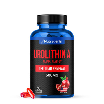 Nutragenis Urolithin A 500mg Softgels – Advanced Mitochondrial Support