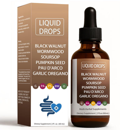Nutralis Black Walnut Wormwood Gut Cleanse Liquid Drops – Digestive Health & Energy
