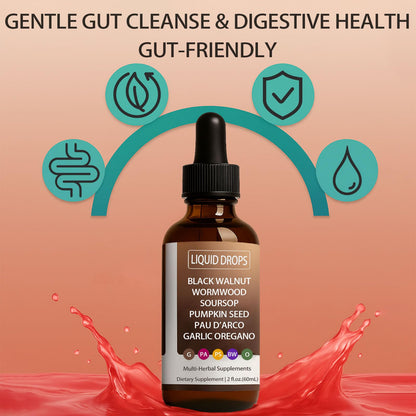 Nutralis Black Walnut Wormwood Gut Cleanse Liquid Drops – Digestive Health & Energy
