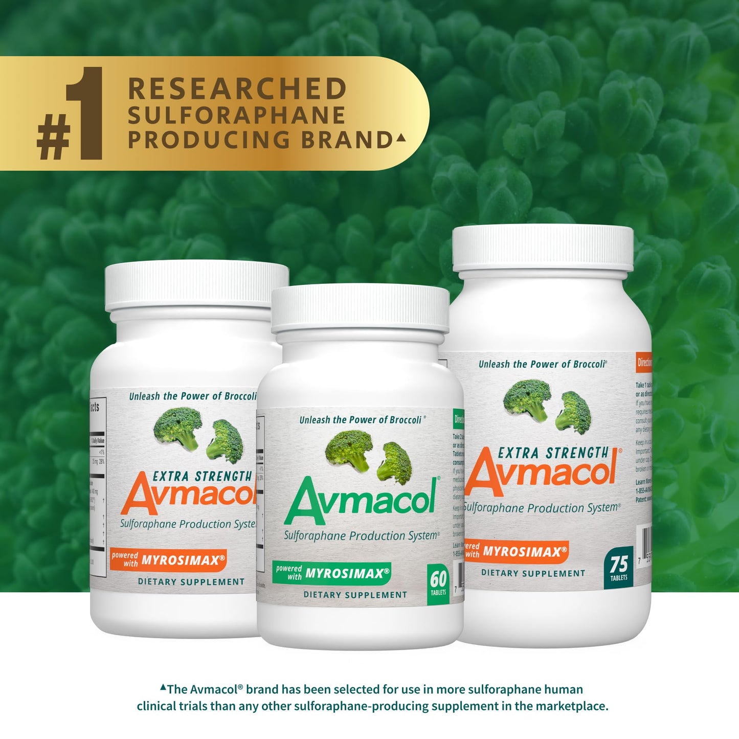 Nutramax Avmacol #1 Researched Sulforaphane Brand | 60 Tablets