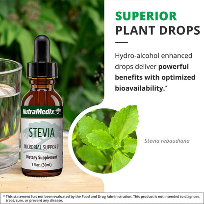 NutraMedix Stevia Drops - Bioavailable Liquid Stevia (1 oz / 30 ml)