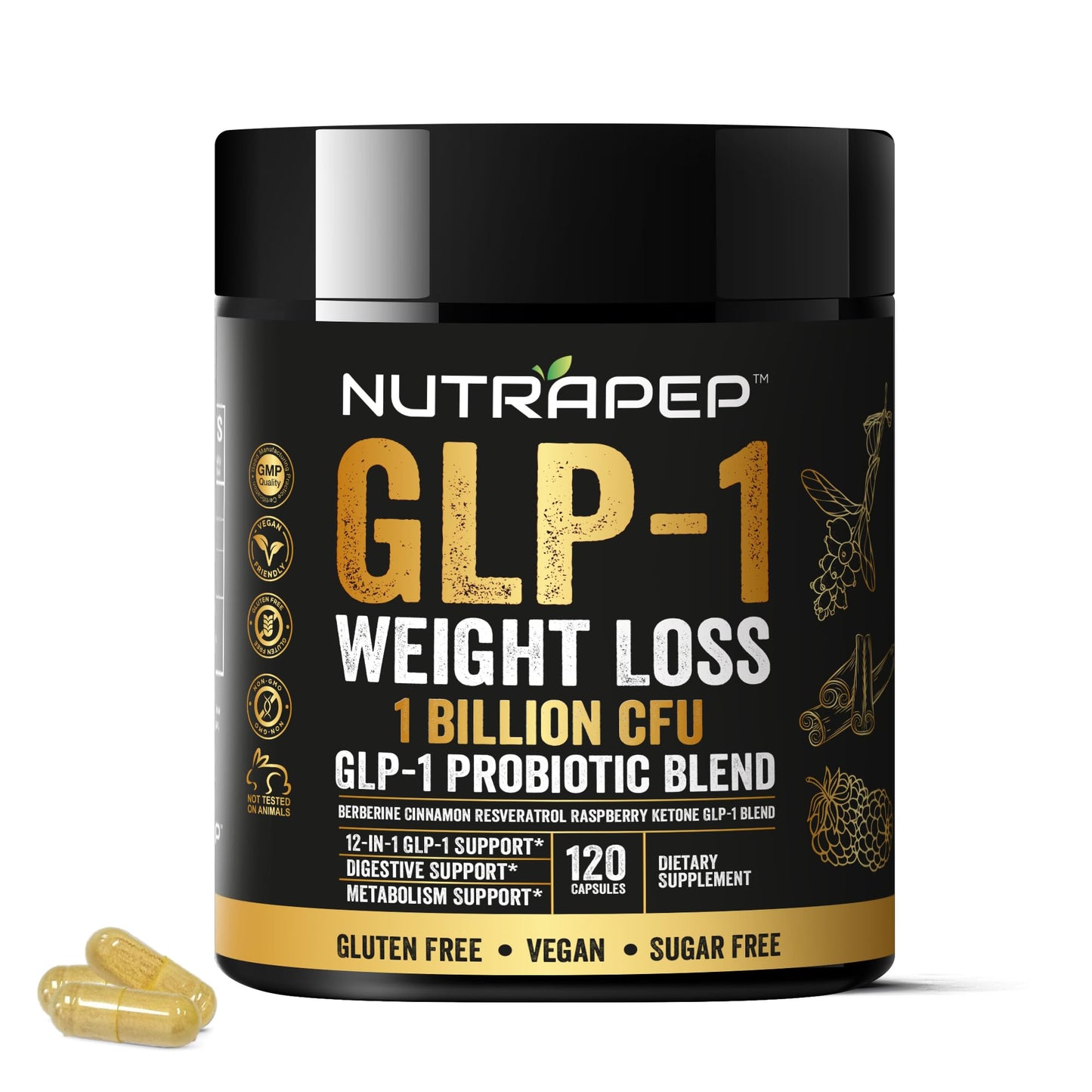 NutraPep GLP-1 Probiotic Weight Loss Support - Berberine