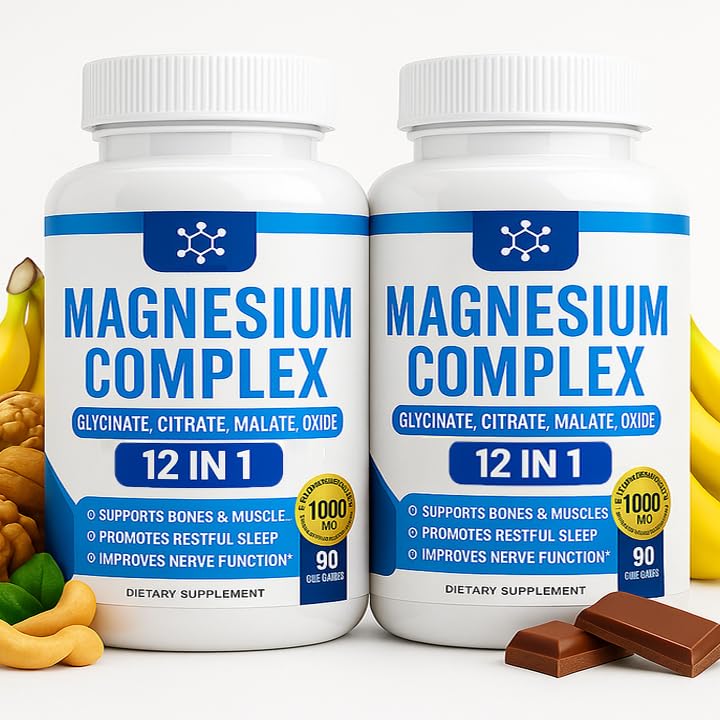 Nutrapure Magnesium Complex 12-in-1 1000mg | 7 Elemental Forms | Vegan Non-GMO