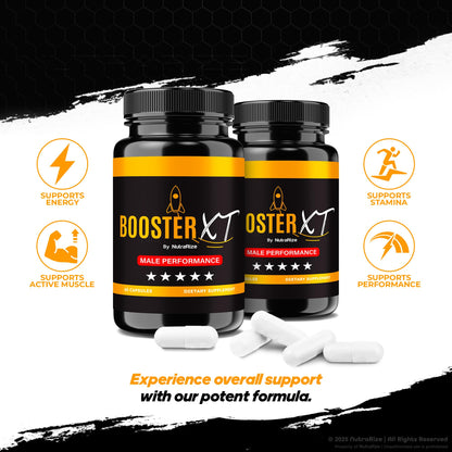 NutraRize Booster XT – Pack of 3 for Men | Energy & Peak Performance | 180 Capsules