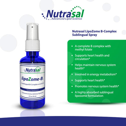 Nutrasal LipoZome B-Complex Sublingual Spray 2 oz
